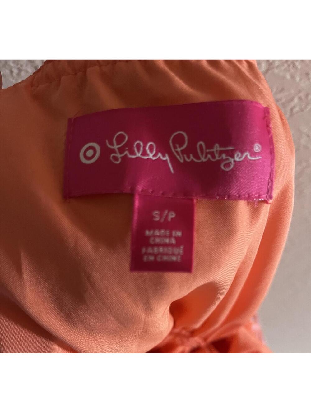 Lilly Pulitzer Pink Orange Ruffle Sundress Small NWT - Picture 11 of 11